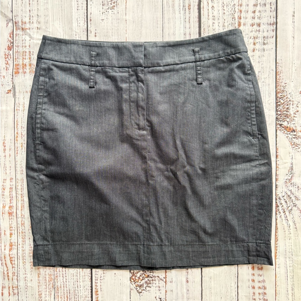 Ann Taylor Blue Chambray Blue skirt